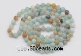 GMN124 Hand-knotted 6mm amazonite 108 beads mala necklaces