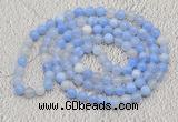 GMN411 Hand-knotted 8mm, 10mm banded agate 108 beads mala necklaces