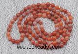 GMN441 Hand-knotted 8mm, 10mm fire agate 108 beads mala necklaces