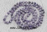 GMN484 Hand-knotted 8mm, 10mm dogtooth amethyst 108 beads mala necklaces