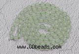 GMN516 Hand-knotted 8mm, 10mm prehnite 108 beads mala necklaces