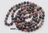 GMN531 Hand-knotted 8mm, 10mm tourmaline 108 beads mala necklaces