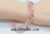 GMN5502 Hand-knotted 6mm matte volcano cherry quartz 108 beads mala necklaces