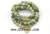 GMN7028 8mm australia chrysoprase 108 mala beads wrap bracelet necklace