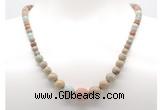 GMN7308 serpentine jasper graduated beaded necklace & bracelet set