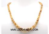 GMN7330 golden tiger eye graduated beaded necklace & bracelet set