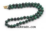 GMN7846 18 - 36 inches 8mm, 10mm round green tiger eye beaded necklaces