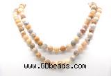 GMN8013 18 - 36 inches 8mm, 10mm yellow crazy lace agate 54, 108 beads mala necklaces