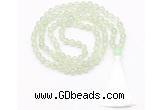 GMN8468 8mm, 10mm prehnite 27, 54, 108 beads mala necklace with tassel