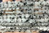 HEAR46 15 inches 6mm heart sesame jasper beads