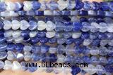 HEAR52 15 inches 6mm heart blue aventurine beads