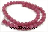 JADE109 15 inches 4mm round honey jade gemstone beads