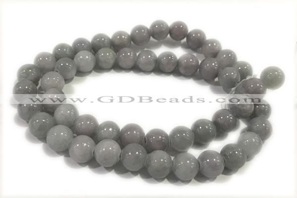 JADE154 15 inches 4mm round honey jade gemstone beads