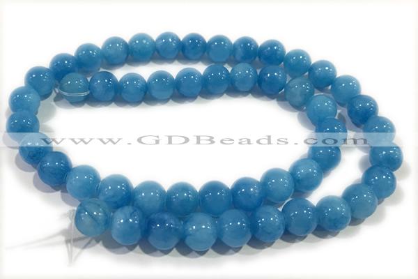 JADE204 15 inches 4mm round honey jade gemstone beads