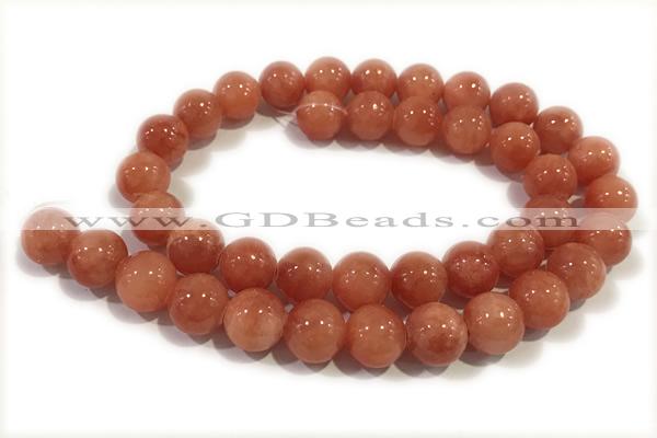 JADE289 15 inches 4mm round honey jade gemstone beads