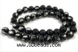 JADE464 15 inches 4mm round silvery jade gemstone beads