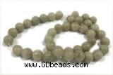 JADE49 15 inches 4mm round honey jade gemstone beads