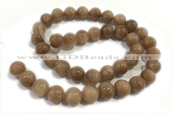 JADE55 15 inches 6mm round honey jade gemstone beads