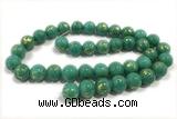 JADE589 15 inches 4mm round golden jade gemstone beads