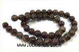 JADE68 15 inches 12mm round honey jade gemstone beads