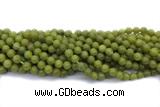 JADE685 15 inches 6mm round lemon jade gemstone beads