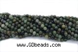 JADE689 15 inches 6mm round green jade gemstone beads