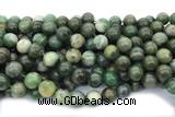 JADE693 15 inches 14mm round green jade gemstone beads