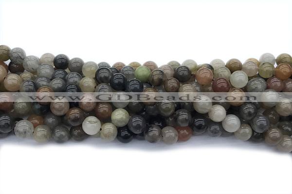 JASP06 15 inches 8mm round fancy jasper gemstone beads