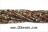 JASP10 15 inches 4mm round wood jasper gemstone beads