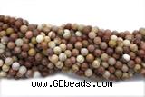 JASP12 15 inches 8mm round wood jasper gemstone beads