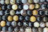 JASP46 15 inches 10mm round wooden jasper beads