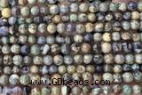 JASP50 15 inches 5mm round purple jasper beads