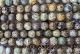 JASP51 15 inches 8mm round purple jasper beads