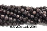 KUNZ17 15 inches 10mm~11mm round natural Brazilian lepidolite beads