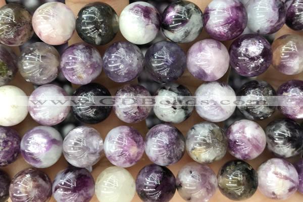 KUNZ27 15 inches 10mm round kunzite gemstone beads