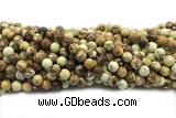 LEMO02 15 inches 8mm round lemon jasper gemstone beads