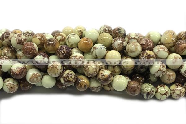 LEMO03 15 inches 10mm round lemon jasper gemstone beads