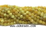 LEMO07 15 inches 8mm round yellow lemon quartz beads