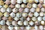 MIXE107 15 inches 10mm faceted jasper gemstone beads