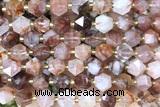 MIXE116 15 inches 10mm faceted pink quartz gemstone beads