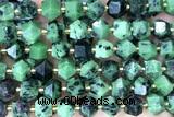 MIXE121 15 inches 10mm faceted ruby zoisite gemstone beads