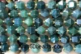 MIXE122 15 inches 10mm faceted moss agate gemstone beads