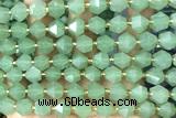 MIXE60 15 inches 10mm faceted green aventurine gemstone beads