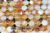 MIXE94 15 inches 10mm faceted agate gemstone beads