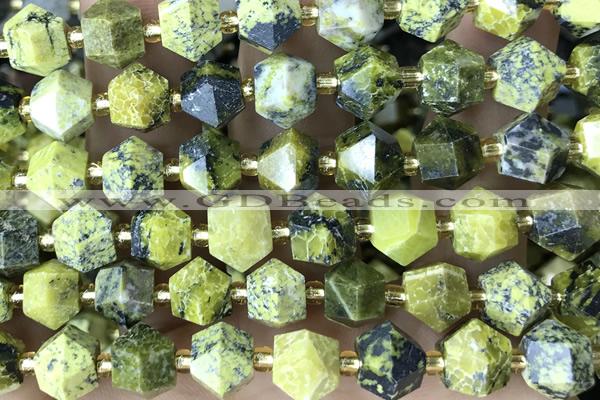 MIXE96 15 inches 10mm faceted jade gemstone beads