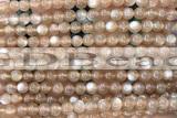 MOON15 15 inches 5mm round moonstone gemstone beads