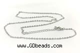 NECK01 53-56cm copper necklace chain silver plated