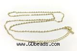 NECK02 53-56cm copper necklace chain gold plated