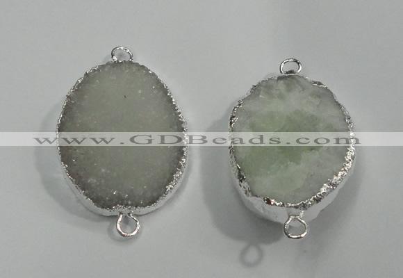 NGC05 20*30mm - 25*35mm freeform druzy agate connectors