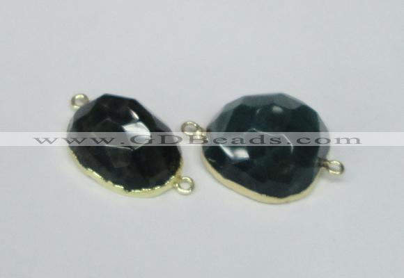 NGC332 15*20mm - 22*25mm freeform agate gemstone connectors